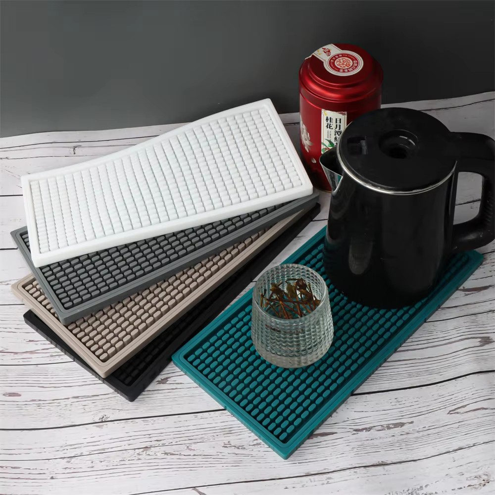 Bar Mat Rubber - حصيرة سيليكون لطاولة القهوة، صينية مطاطية