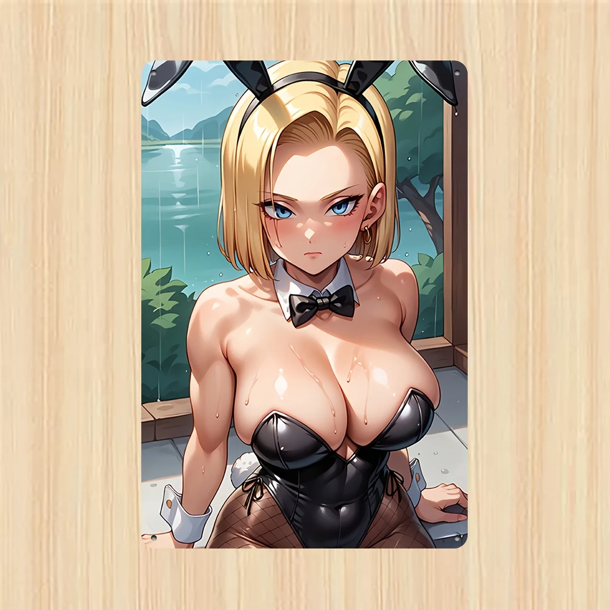 Home Bar Android - [ملصق فتاة الأنمي الرائعة] ملصق معدني