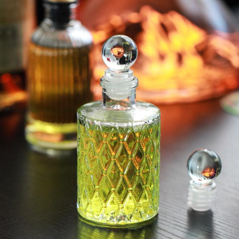 Bitters Bottle Set - زجاجة زجاجية عتيقة الطراز بغطاء زجاجي،