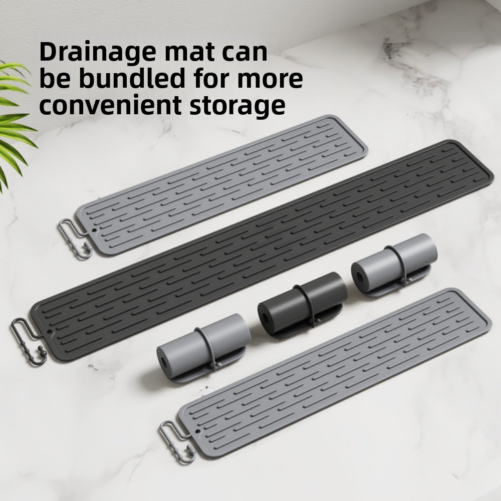 Bar Mat Rubber - عدم الانزلاق سيليكون تجفيف حصيرة شريط