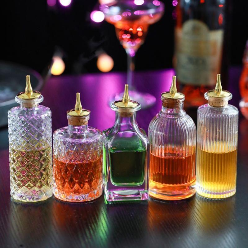 زجاجة زجاجية عتيقة الطراز بغطا - مراجعة Bitters Bottle Set وسعره