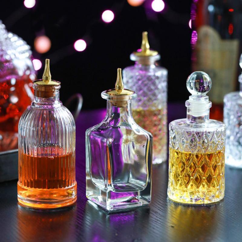 زجاجة زجاجية عتيقة الطراز بغطا - مراجعة Bitters Bottle Set وسعره