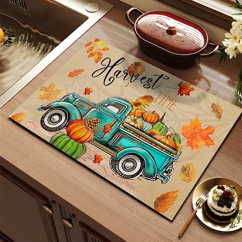 سجادة تجفيف على شكل يقطين وعبا - مراجعة Bar Mat Rubber وسعره