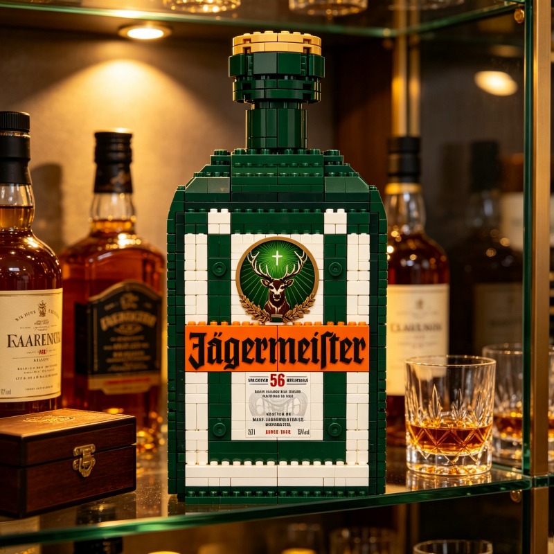 نموذج مكعبات بناء زجاجة مشروب  - مراجعة Home Bar Set وسعره